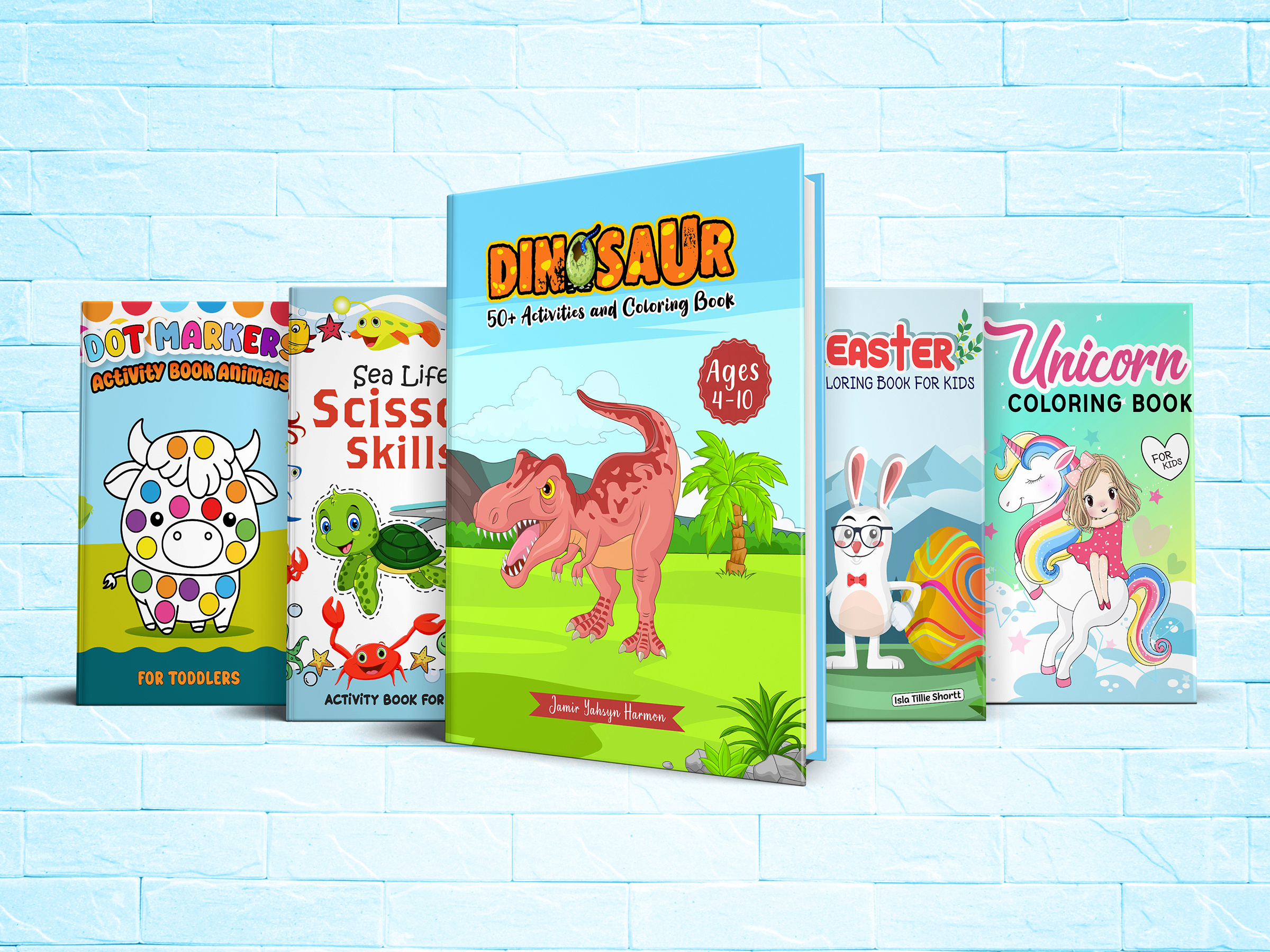 Amazon KDP Coloring & Activity Book Cover Design activity book cover adult coloring book amazon kdp book cover design book cover designer children book design coloring book cover creative book cover ingramspark cover kdp cover design kids activity book kids book cover learning book cover print ready cover