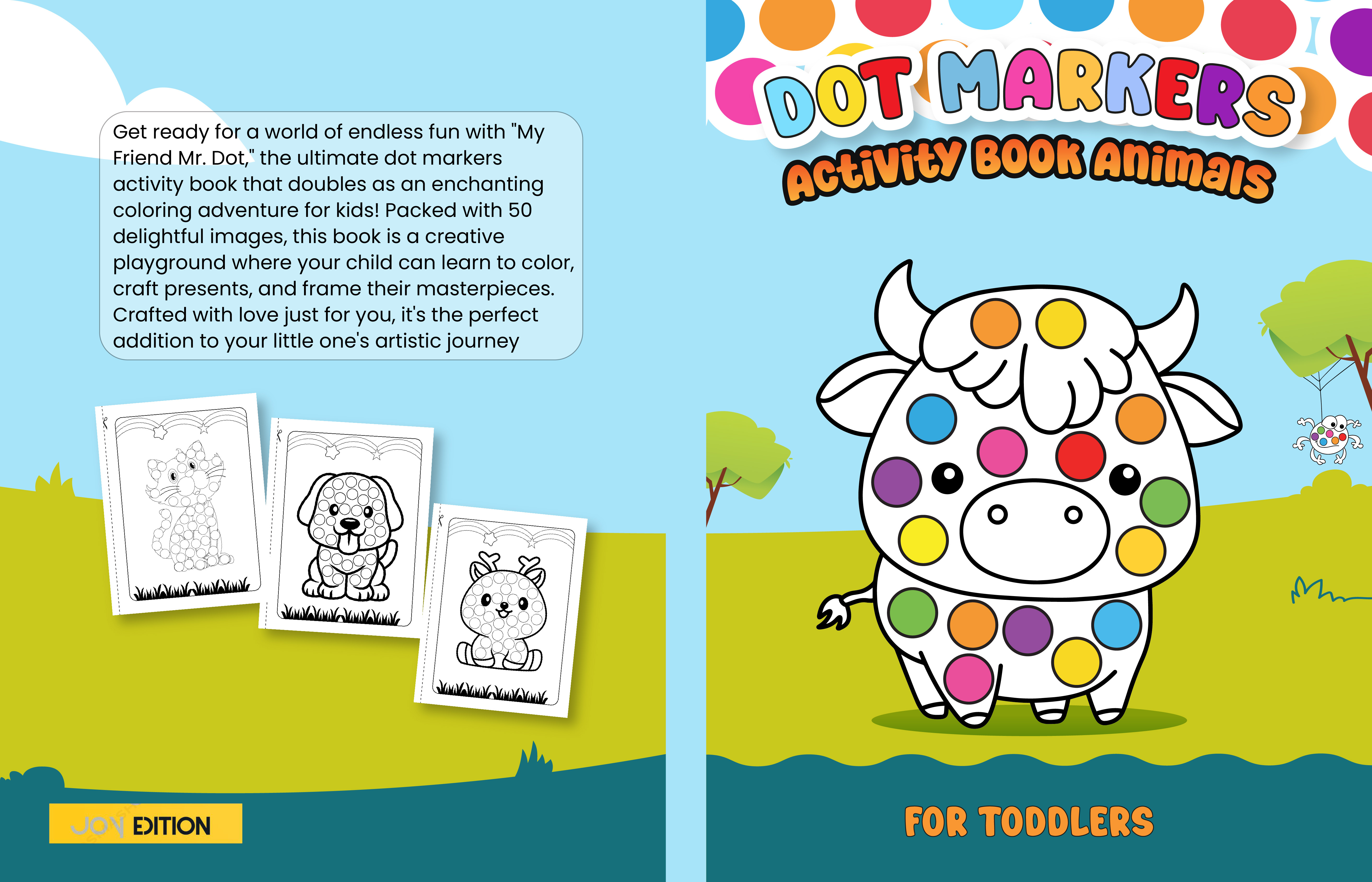 Example of Children’s Coloring Book Covers For Kdp