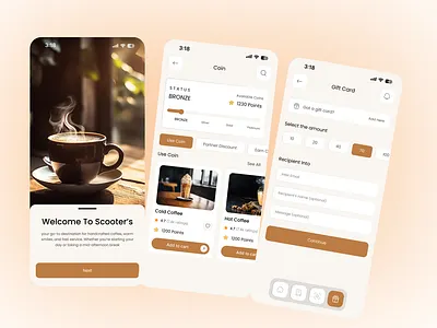 Gift Card & Coin Screen Mobile App appredesign checkout coin screen digitalwallet gift gift card dashboard gift card option gift card selection gift card view gift card widget giftcard mobile app mobileappdesign productdesign service uidesign uxdesign
