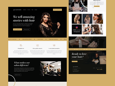 Crafting Digital Elegance for a Hair Salon portfolio