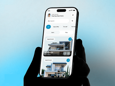 Real state application mobile ui design apartment app application booking app clean design clean ui design minimal ui mobile app mobile ui product design property app real estate real estate ui rental app responsive design ui ui designer ux