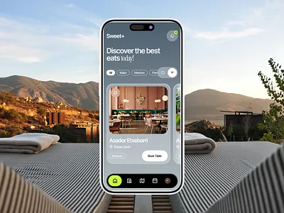 Restaurant Booking App app booking food foodrestaurant ios minimal mobile modern ui ordering reservation restaurant table reservation ui ux