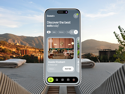 Restaurant Booking App app booking food foodrestaurant ios minimal mobile modern ui ordering reservation restaurant table reservation ui ux