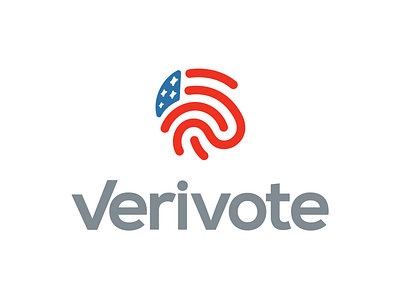 Identity Design - Verivote america american branding brandmark fingerprint flag graphic design identity identity system illustration logo logo design logo designer logos protection security usa verify vote voting