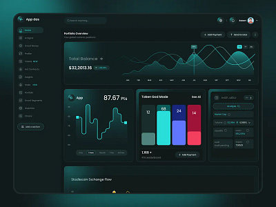 Crypto Trading Dashboard | Portfolio & Analytics UI analytics dashboard crypto dashboard crypto trading dark ui finance dashboard fintech design portfolio ui trading app ui design web app ui web design