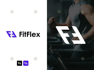 Logo/Brand identity design for fitness club "FitFlex" branding businesscard creative creativelogo firm fitness graphic design gym icon letterhead lifestyle logodesign logotype minimal modern personaltrainer vector workout