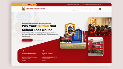School Payment System – Seamless Online Enrollment & Fee Payment clean design finance ui graphic design modern ui online payment payment design responsive web school management school payment student portal tuition system ui uiux ux design