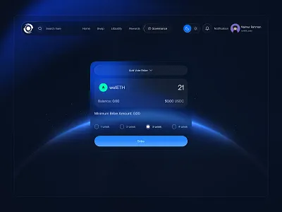 Crypto Governance Dashboard UI blockchain crypto dashboard crypto defi crypto exchange crypto governance crypto swap crypto trading crypto trading platform crypto uiux cryptogovernance decentralizedapps defidashboard exchange governanceapp okenvoting swap trading ui web design web site web3ui