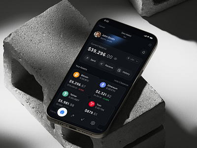 Smart & Secure Crypto Wallet Mini App blockchain crypto crypto exchange crypto wallet digital wallet fintech ui mini app mini wallet mobile app mobile app design telegram bot