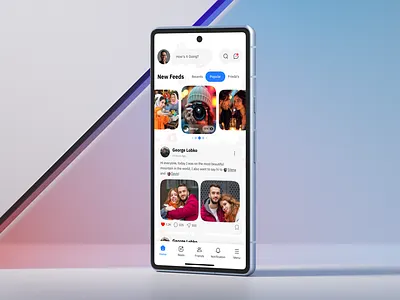 Social Media - Live Streaming Mobile App Design app design ios live live streaming app media mobile modern newsfeed product reels social media social media app streaming ui ux
