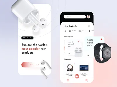 Smart Gadgets Store App app branding graphic design ui ux