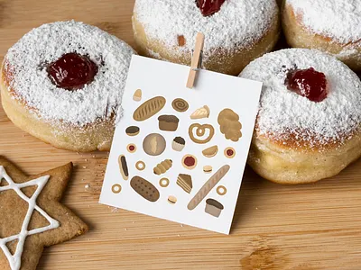 Bakery illustrations bakery bakery illustrations cute illustration design digital illustration graphic design illustration postcard postcard design