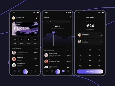 Finance Mobile App app design app ui bill pay app finance app finance application finance ui mobile app money transfer app online banking app scan and pay send money app uiux