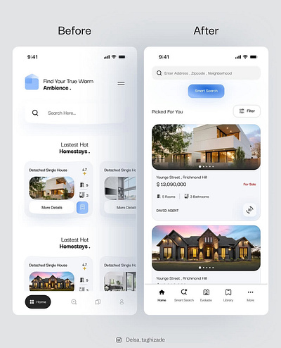 Re-DESIGN Of Real-State App UI Design app application design figma mobile mvp productdesign productdesigner realstate redesign strategy ui uidesign uidesigner uiux ux uxdesign uxdesigner uxstrategy webdesign