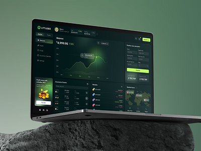 Crypto Trading Dashboard Web Design crypto app crypto dashboard crypto trading cryptocurrency dark theme design dashboard ui finance ui financial app fintech design investment platform market analytics modern ui neobanking portfolio tracker product design risk management trading app ui ux