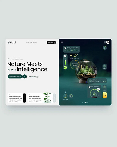 Florai - AI Website Design for agriculture industry 3d animation application design branding design graphic design illustration logo motion graphics ui uiux vector website design