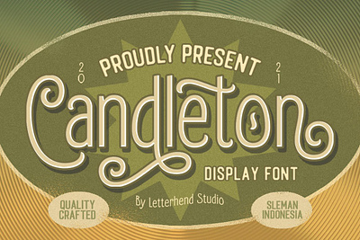 Candleton - Display Font candleton display font classic display font classic font classic sans serif classic typeface classy font decorative font label font retro font retro typeface signage font