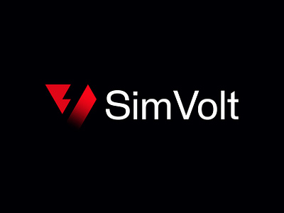 SimVolt logo design for gaming company abstarct brand brand identity brand mark branding gaming gradient identity logo logo design logo mark logos logotype modern logo s logo symbol technology logo vector volt logo