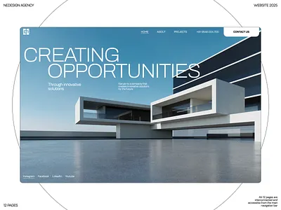 Modern Corporate Website UI/UX — Karyan Project awwwards awwwards design branding design graphic design illustration inspiration inspo logo ui