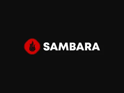 Sambara Smokehouse Logo Design branding fire graphic design logo minimalist logo restaurant logo