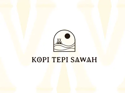 kopi Tepi Sawah Logo Design branding coffee logo coffeeshop logo graphic design logo minimalist logo nature logo