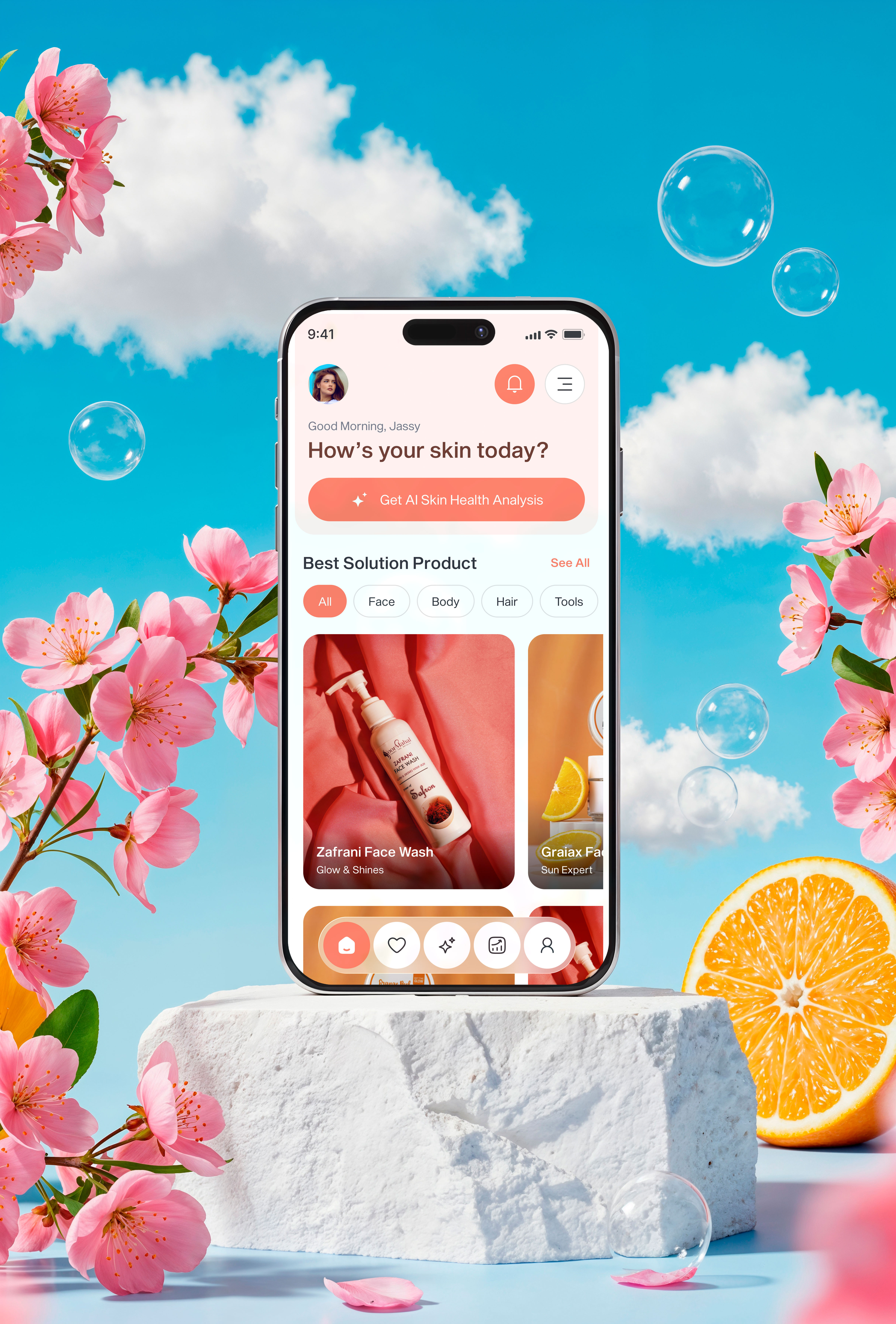 Skincare Mobile App Design android app app design app ui b2b cosmetics ecommerce girl shopping mobile mobile app mobile application mobile design mobile ui radiyal sale shop shopping skincare ui ui design ux