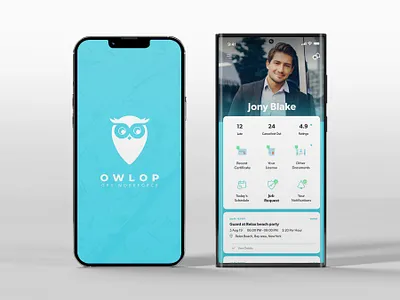 OwlOP GPS Workforce Management - B2C app design gps graphic design guard interface kreatekar management mobile app owl security task management ui uiux