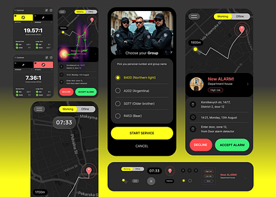 Security service app design standarts navigation ui ui kit ux