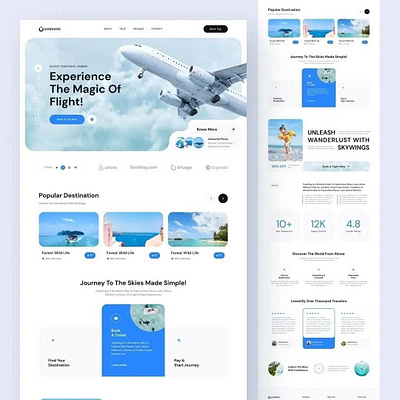 Travel Agency Website Ui Design ui ui design ui ux ux ux design website