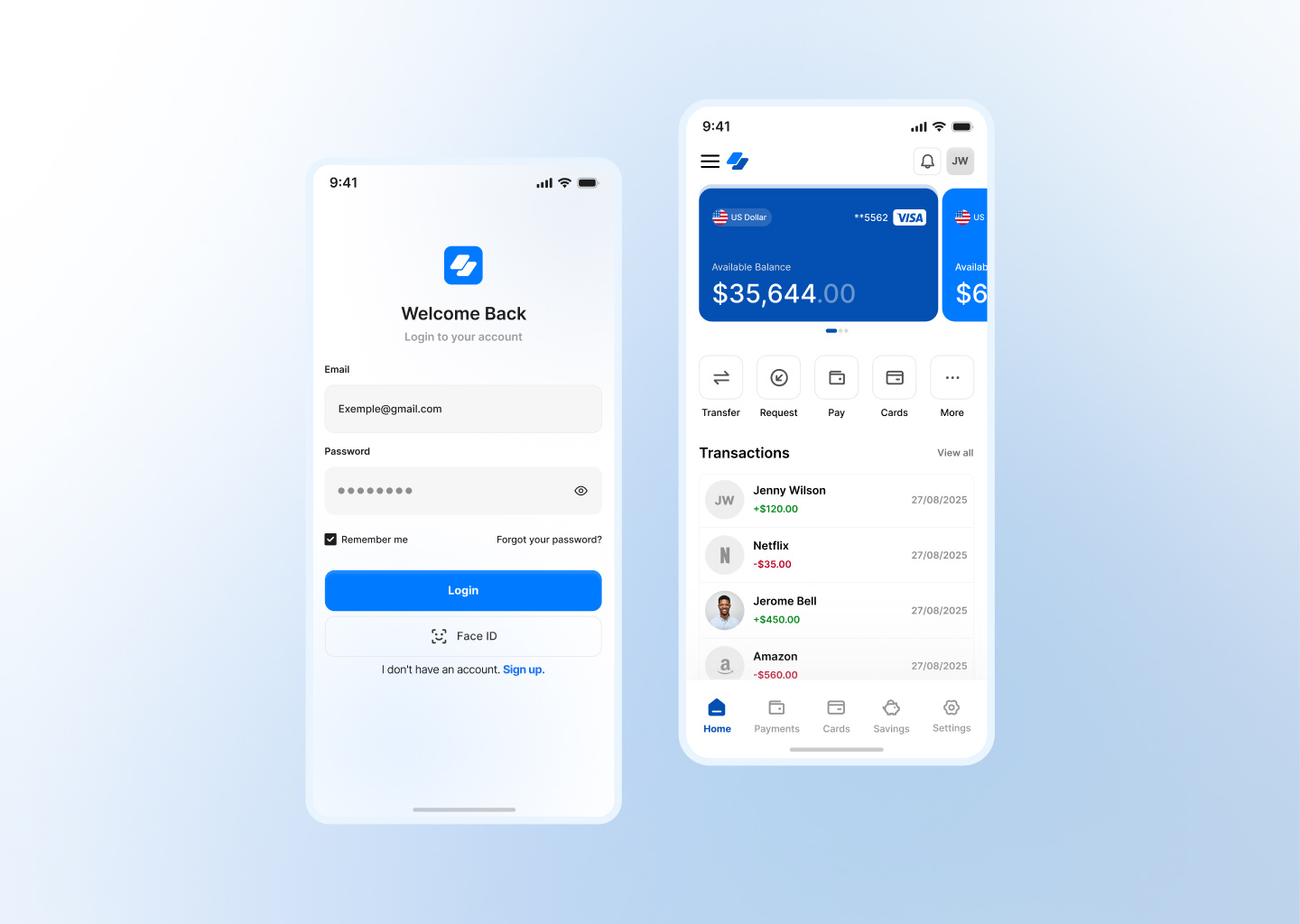 Banking app UI design app app design banking app design ui ui design uix