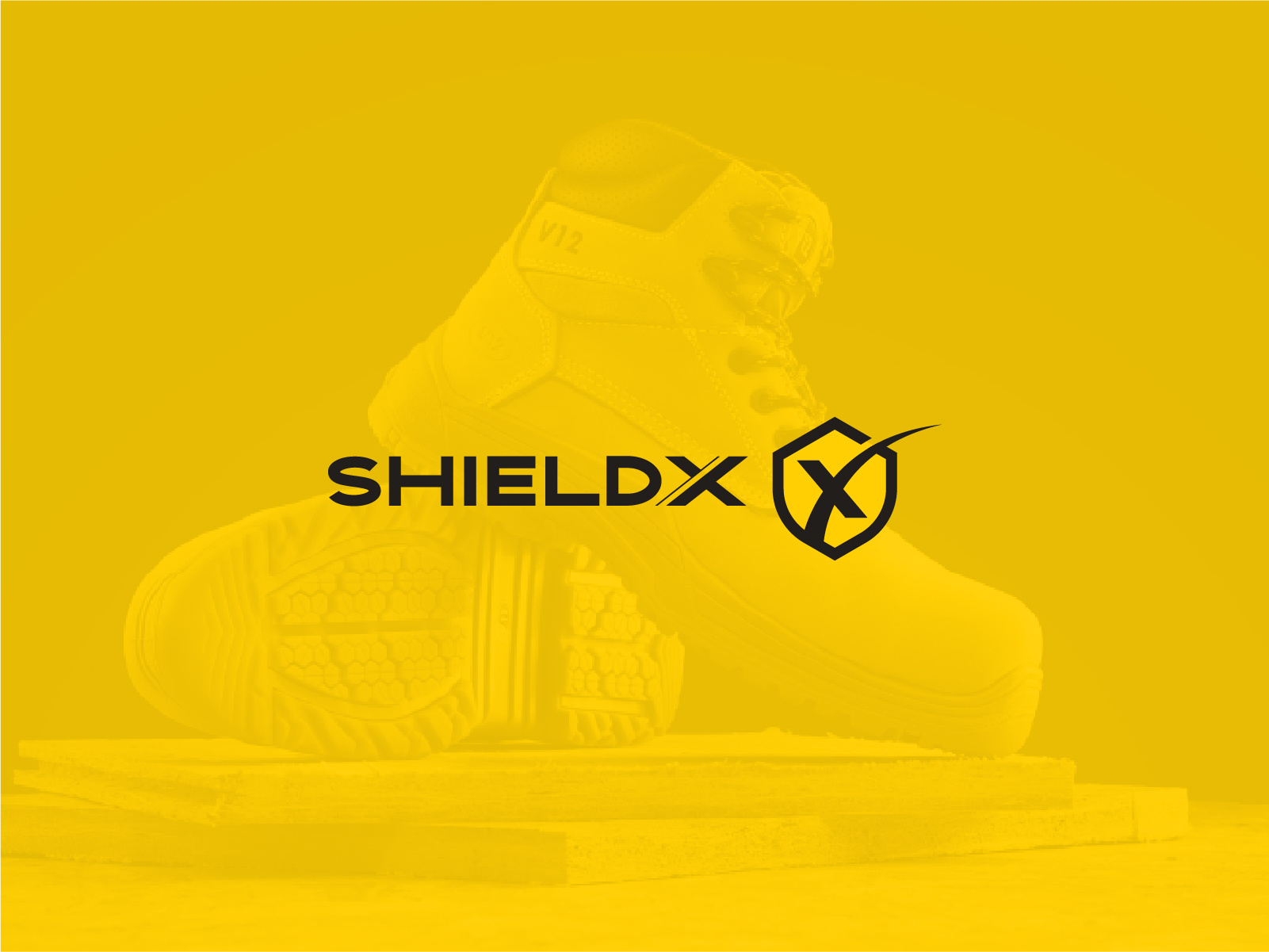 ShieldX Safety shoe logo design