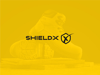 ShieldX Safety shoe logo design