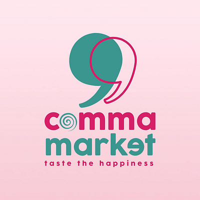 Comma Market branding social media