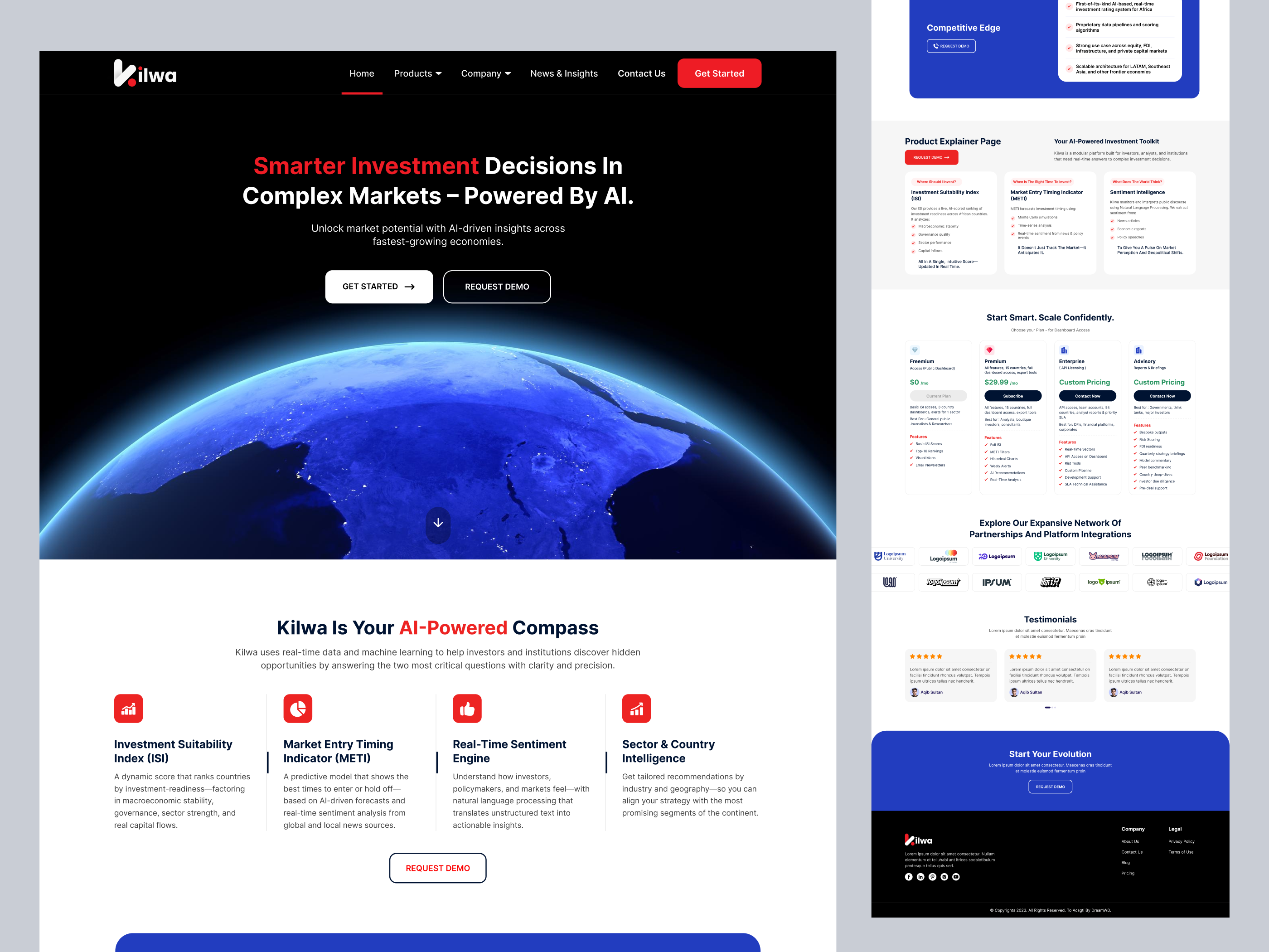Example of Modern Website UI/UX Design