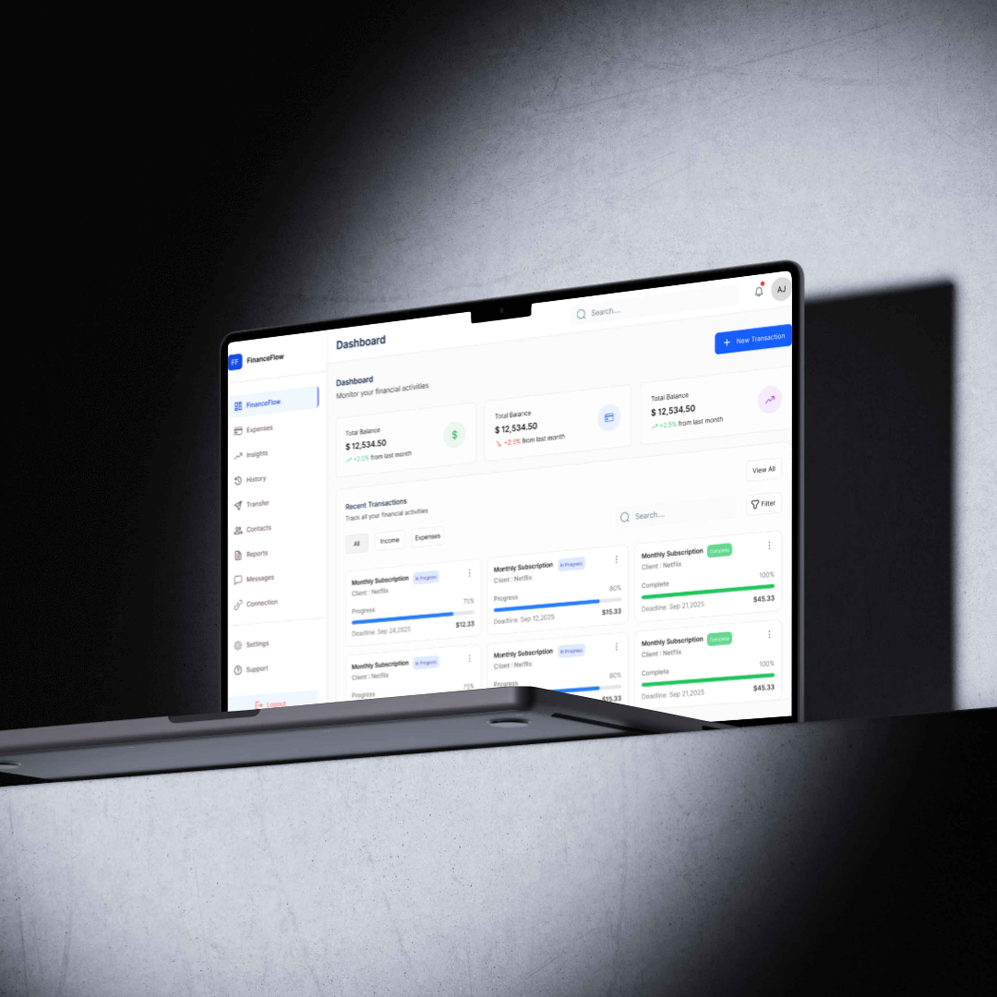 Financial Dashboard Design UI! dashboarddesign figma financialdashboarddesign ui uidesign uiux ux uxdesign webdesign websitedesign