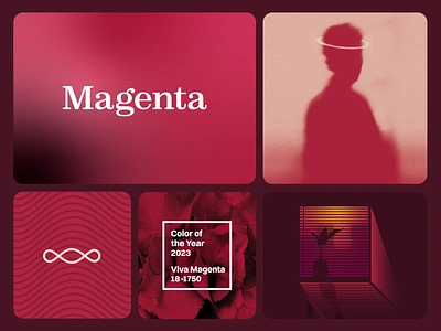 Exploring Viva Magenta cc cognitive creators. color design graphic design icon illustration logo magenta moodboard