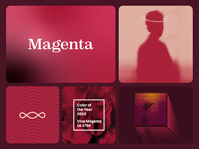 Exploring Viva Magenta cc cognitive creators. color design graphic design icon illustration logo magenta moodboard
