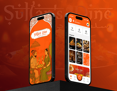 Mobile App UI/UX Design for Restaurant | Sultan's Dine app development branding figma food app graphic design information architecture mobile app mobile app design motion graphics ui ux xd