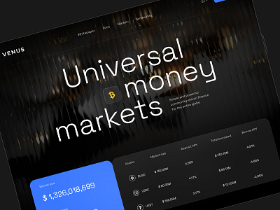 DeFi website design blockchain crypto cryptocurrency defi landing page market modern token ui uidesign ux webdesign website