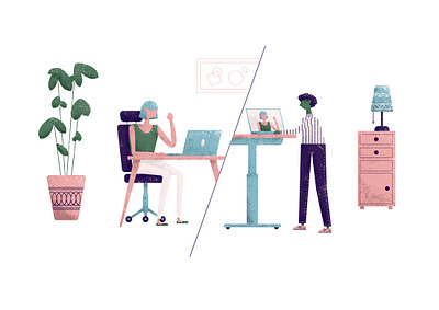 Editorial Illustration – Zoom Call creative illustration illustration illustrator cc vector