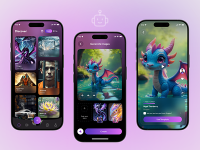 AI Video Generator App ai ai app ai camera ai generator app ai image ai image generator ai image maker ai image to video maker ai photo editor ai video ai video generator interface mobile app motion graphics template uiux video editor video generator