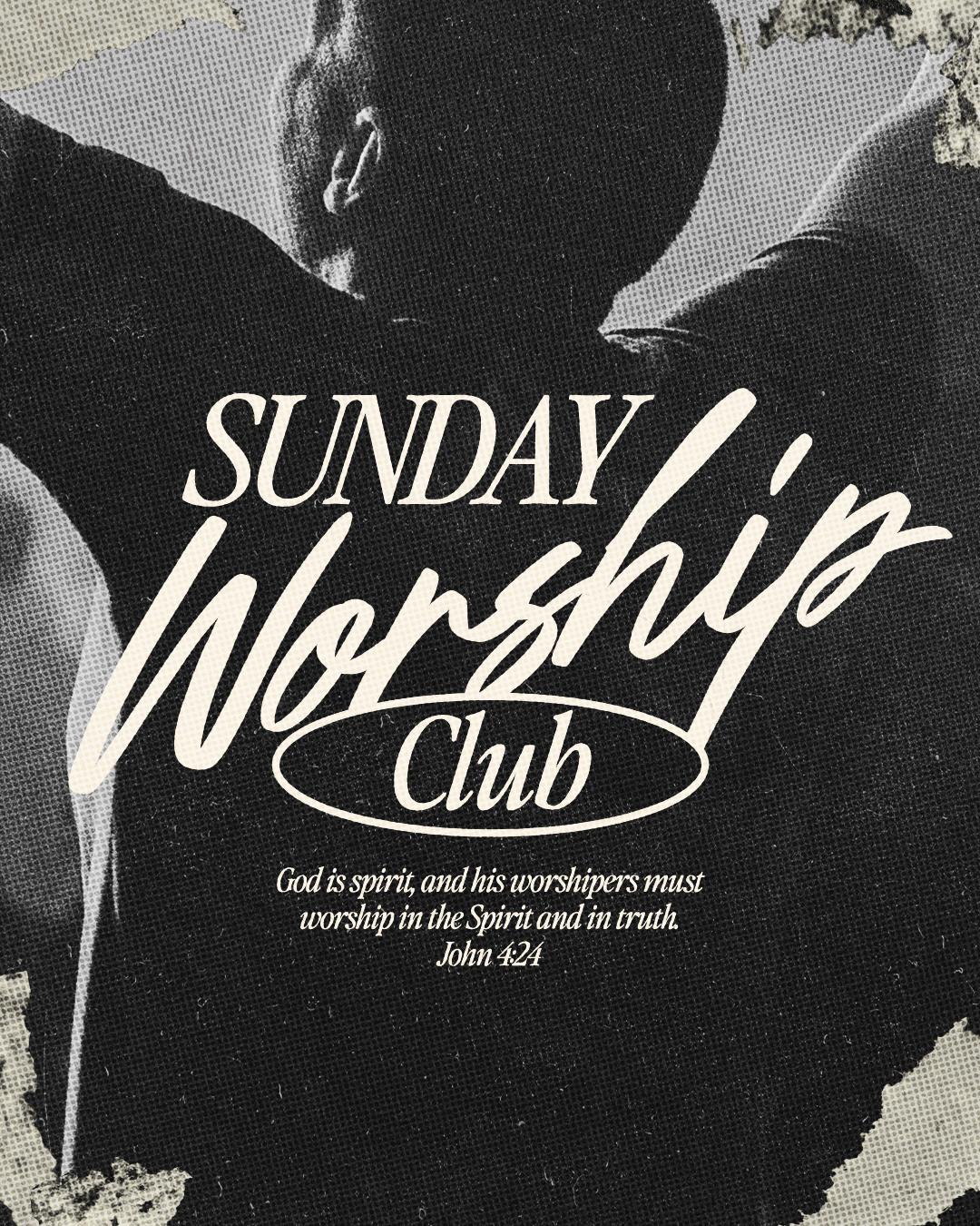 Sunday Worship Club | Christian Poster christian