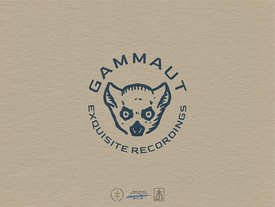 Gammaut Circular Emblem animal badge brand design brand identity branding branding design emblem face hand drawn head identity design illustration lemur logo logo design mascot simple vintage visual identity