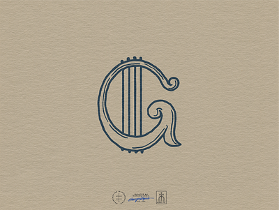 Gammaut Monogram Logo brand design brand identity branding branding design hand drawn hand lettering identity design illiustration instrument lettering logo logo design logo designer logodesign monogram music typographic typography vintage visual identity