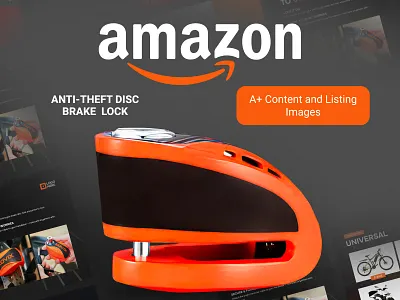 Bike Disc Break Lock Banner and Amazon Listing Images amazon artist amazon graphic designer amazon listing amazon listing images bike disc brake bike lock bike lock listing disc brake banner disc brake listing lock listing product listing product listing design