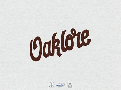 Oaklore Nursery & Tree Farm Script Logotype brand design brand identity branding branding design fonts hand drawn hand lettering identity design lettering logo logo design logotype retro script type typography vintage visual identity w wordmark