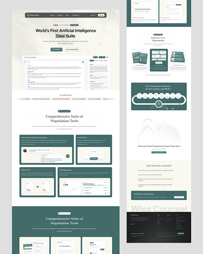 AI Website Design ai artificial intelligence design figma framer landing page modern website design productivity saas uiux web design website design