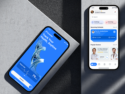 Telemedicine Mobile App Design - Telmora app design illustration ui ux