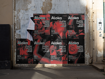 Poster Campaign | Aloka advertising grid grids lay out poster swiss design typography