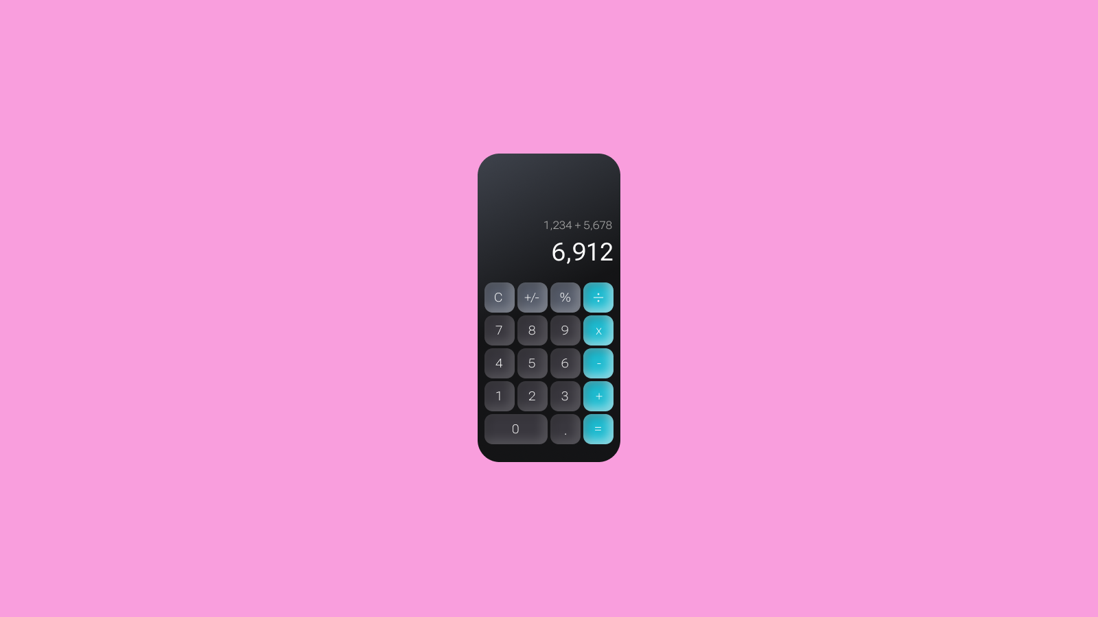Daily UI Challenge - Calculator ui ui design ux ux design web design
